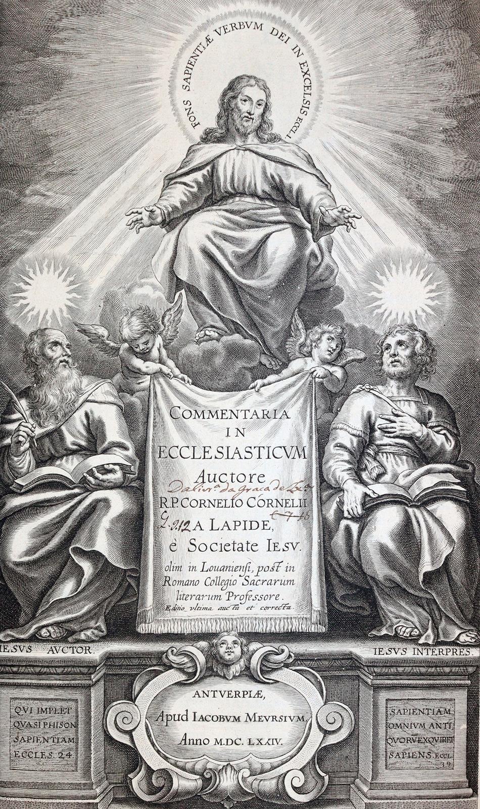 Lapide,C. (d.i. C.van den Steen). | Bild Nr.1