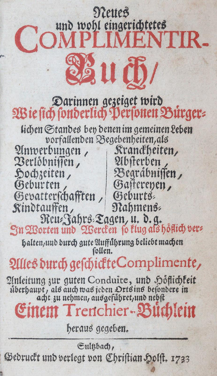 Neues und wohl eingerichtetes | Bild Nr.2