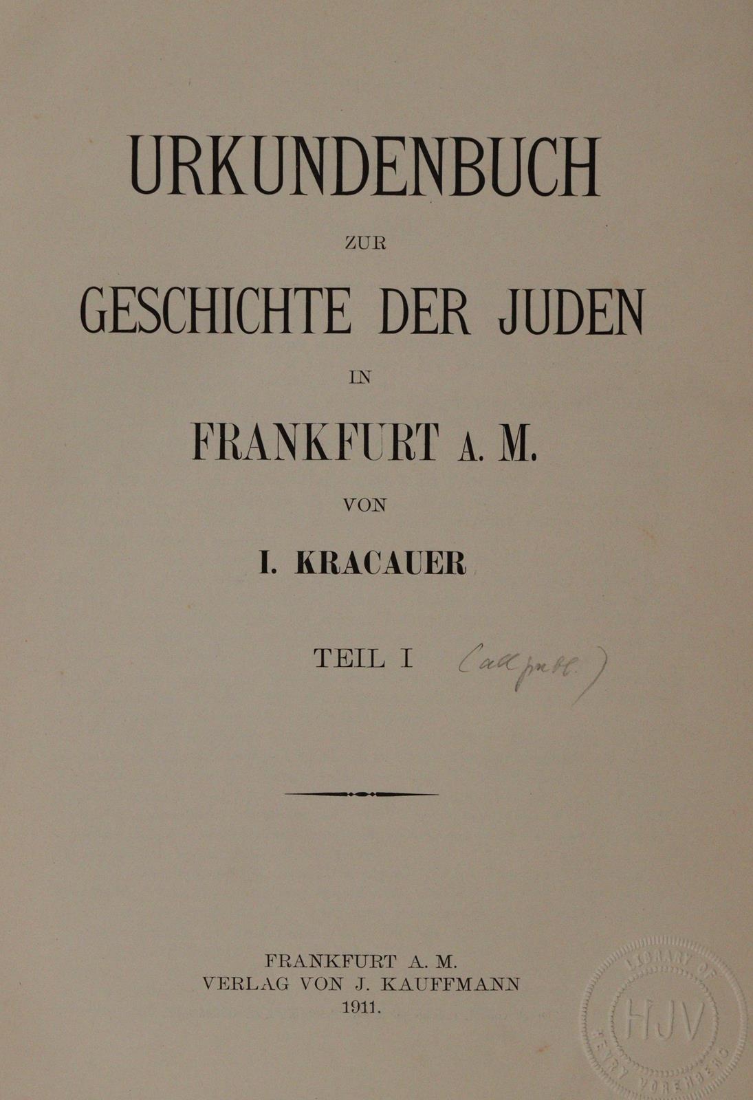 Kracauer,I. | Bild Nr.1