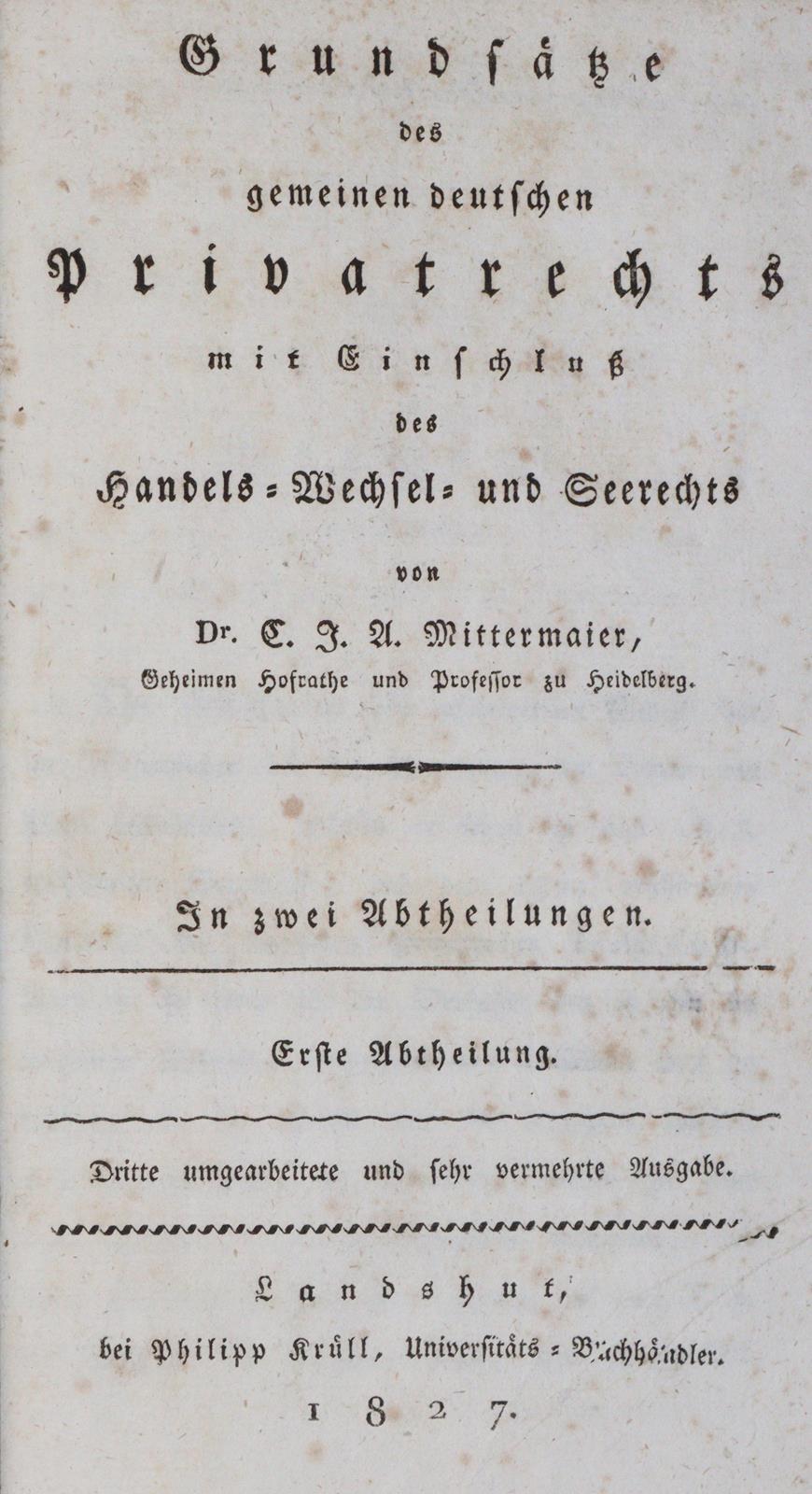 Mittermaier,C.J.A. | Bild Nr.1