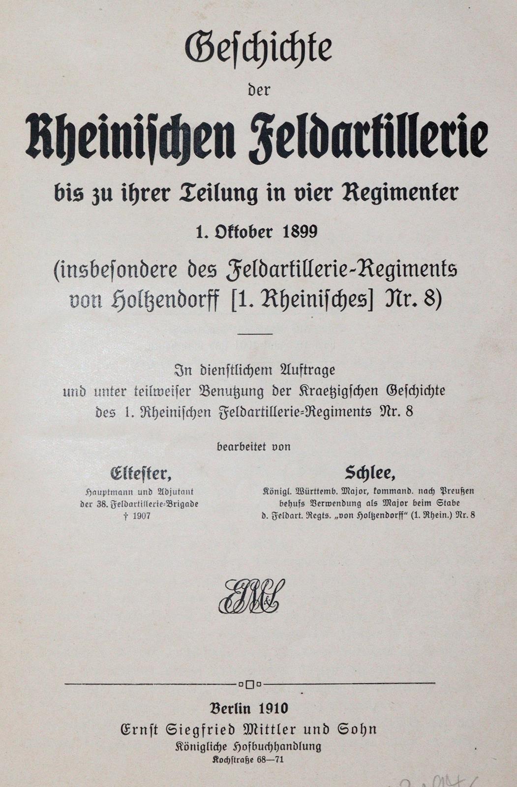 Eltester u. Schlee. | Bild Nr.1