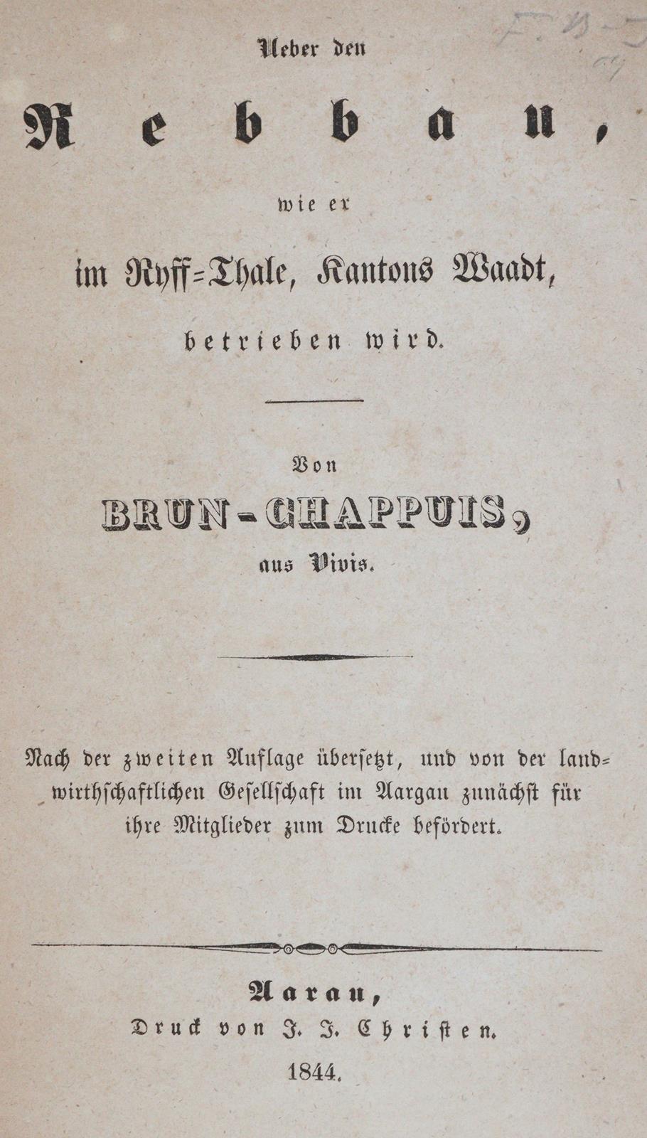 Chappuis-Brun. | Bild Nr.1