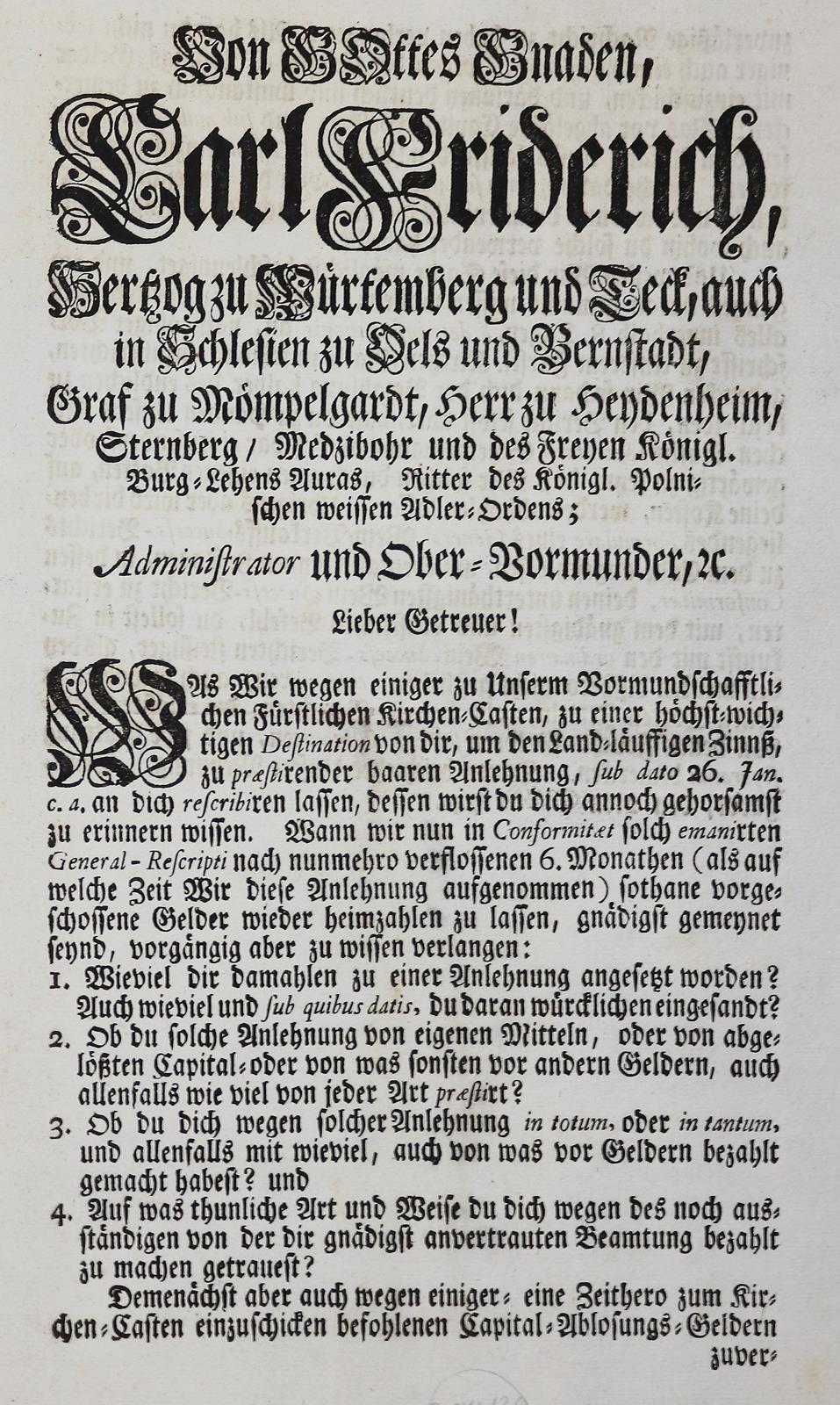 Verordnungen für Württemberg | Bild Nr.4