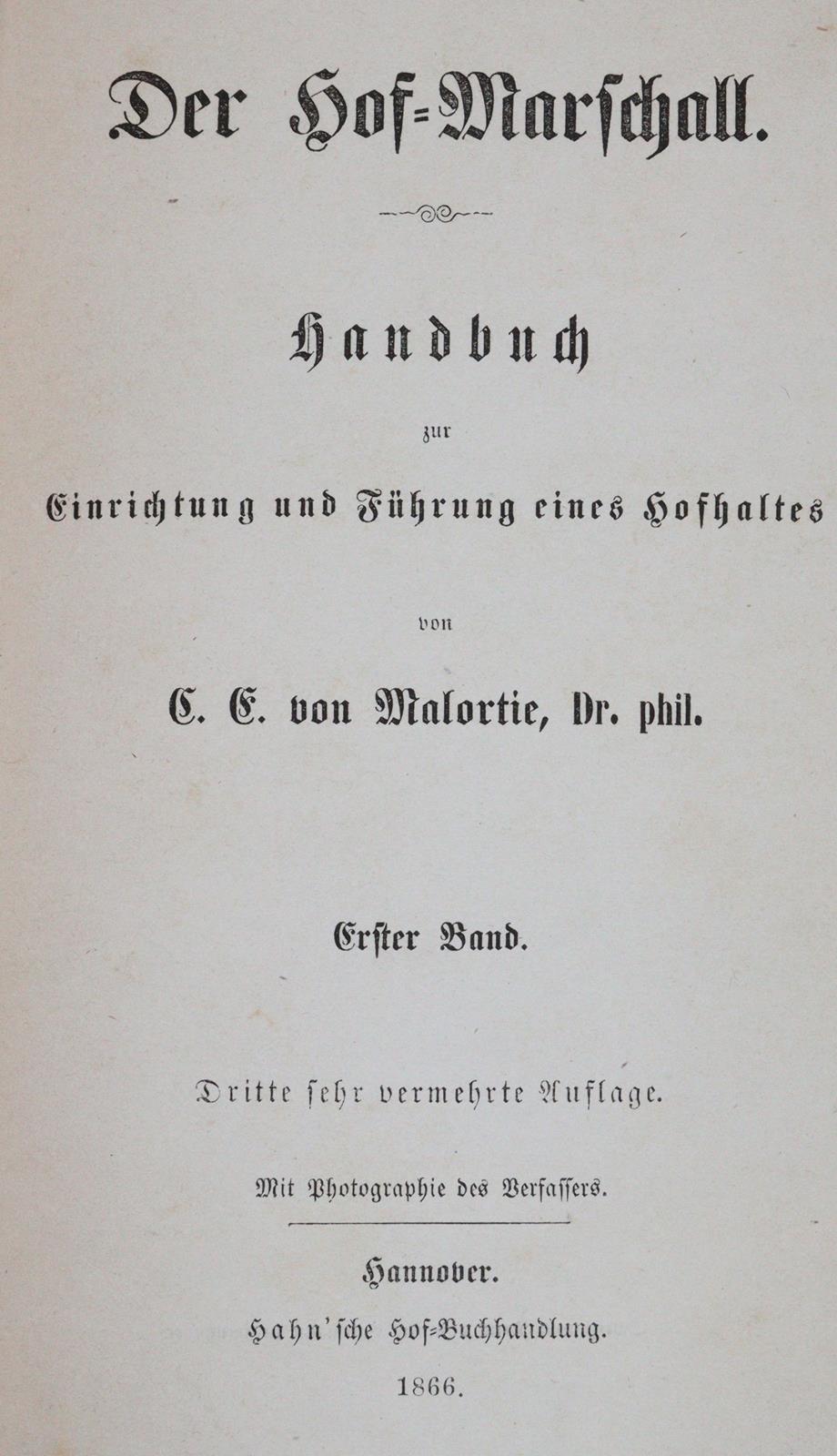 Malortie,C.E.v. | Bild Nr.1