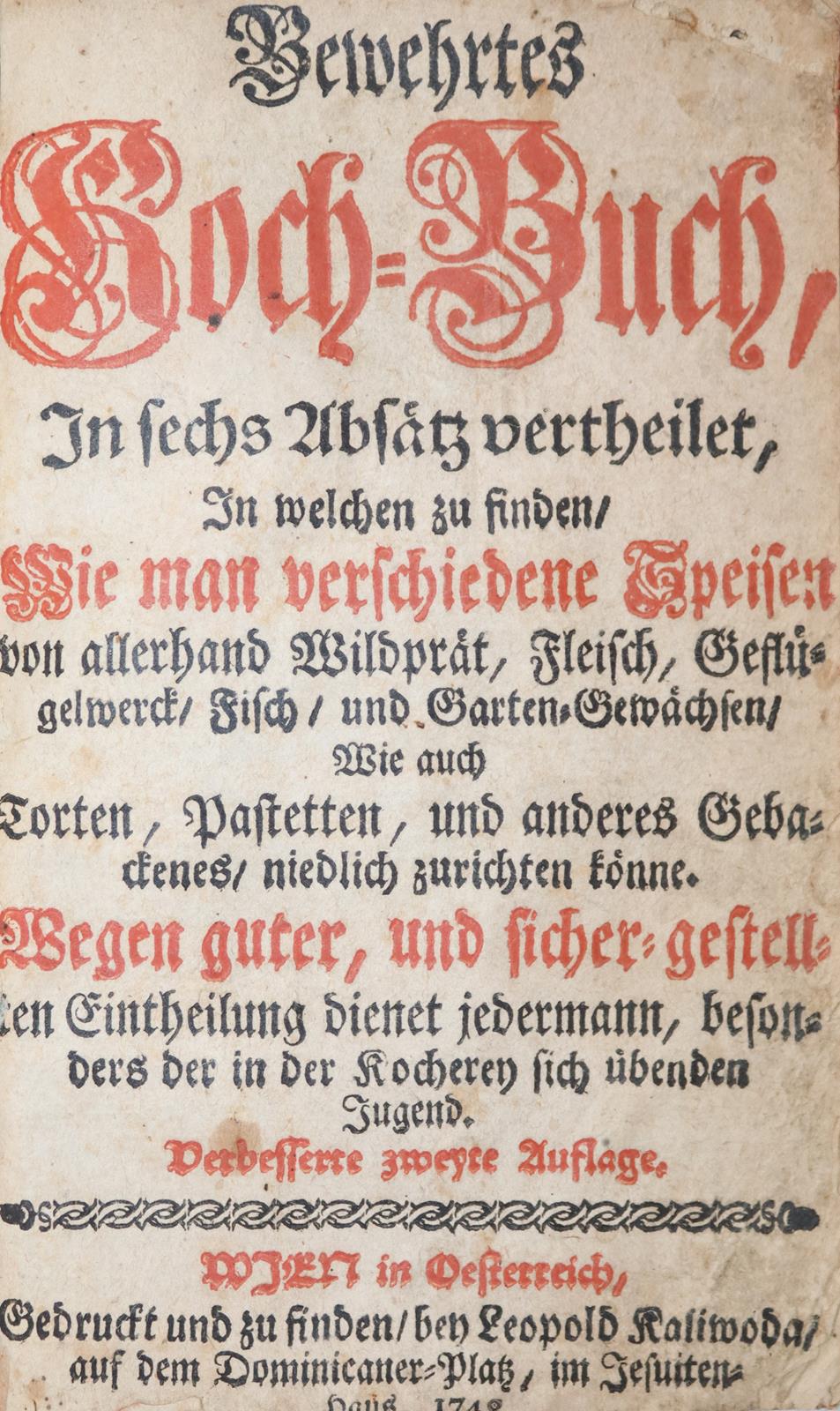 Bewehrtes Koch-Buch, | Bild Nr.3