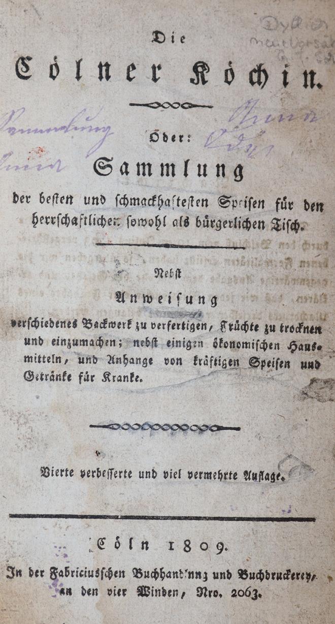 Cölner Köchin, Die. | Bild Nr.1