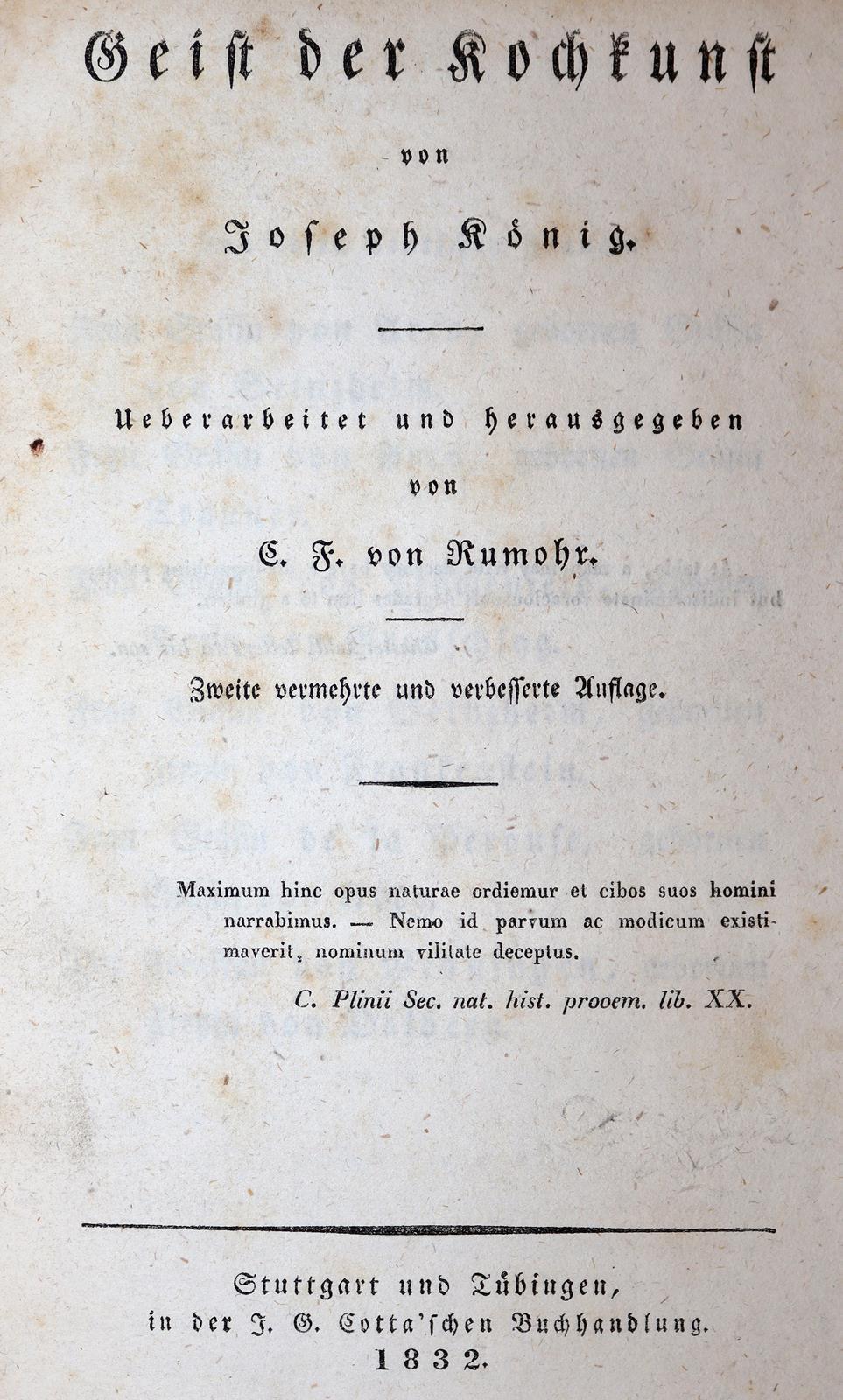 König,J. (d.i. C.F.v.Rumohr). | Bild Nr.1