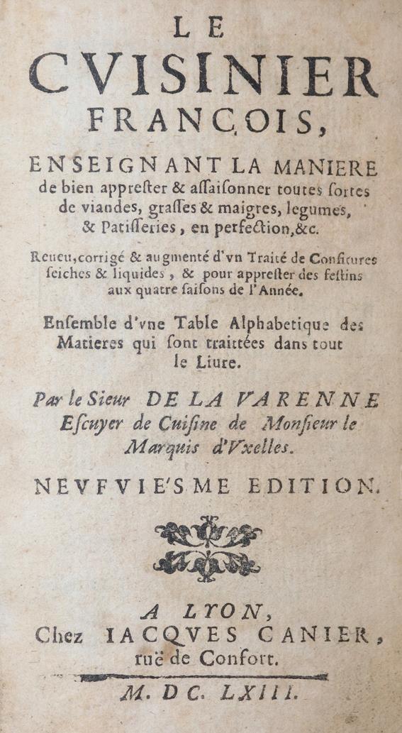 La Varenne, (Fr. P.) de. | Bild Nr.1