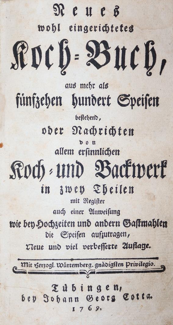Neues wohl eingerichtetes Koch-Buch, | Bild Nr.1
