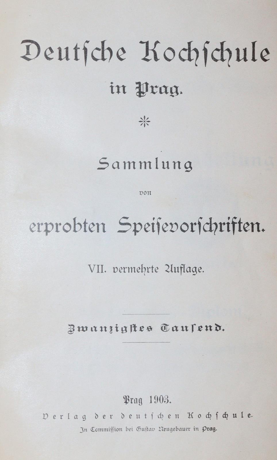 Deutsche Kochschule in Prag. | Bild Nr.1