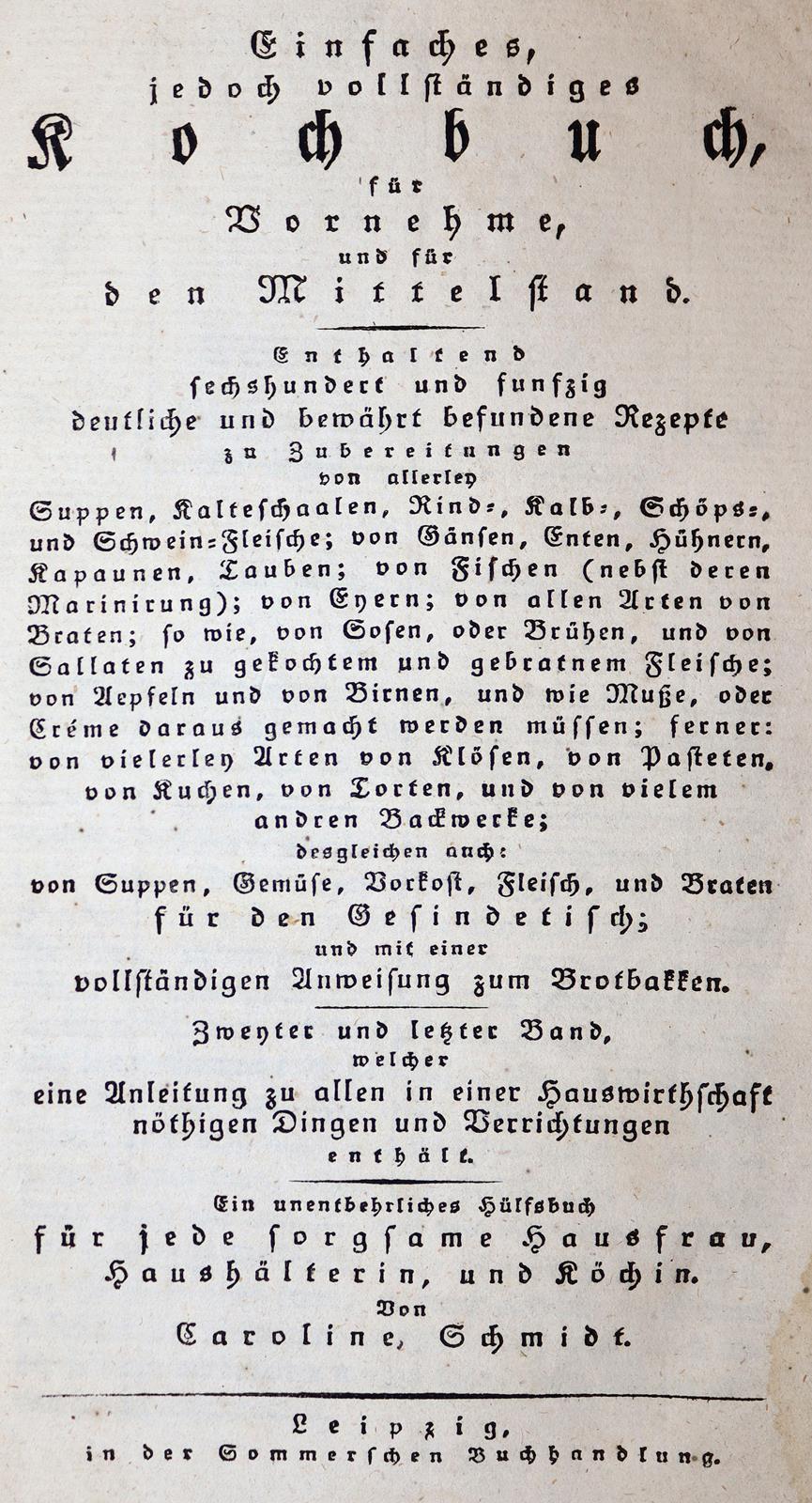 Schmidt,C. (d.i. J.C.Sommer). | Bild Nr.1