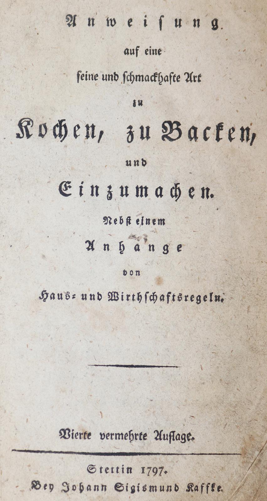 Stettinisches Kochbuch | Bild Nr.1