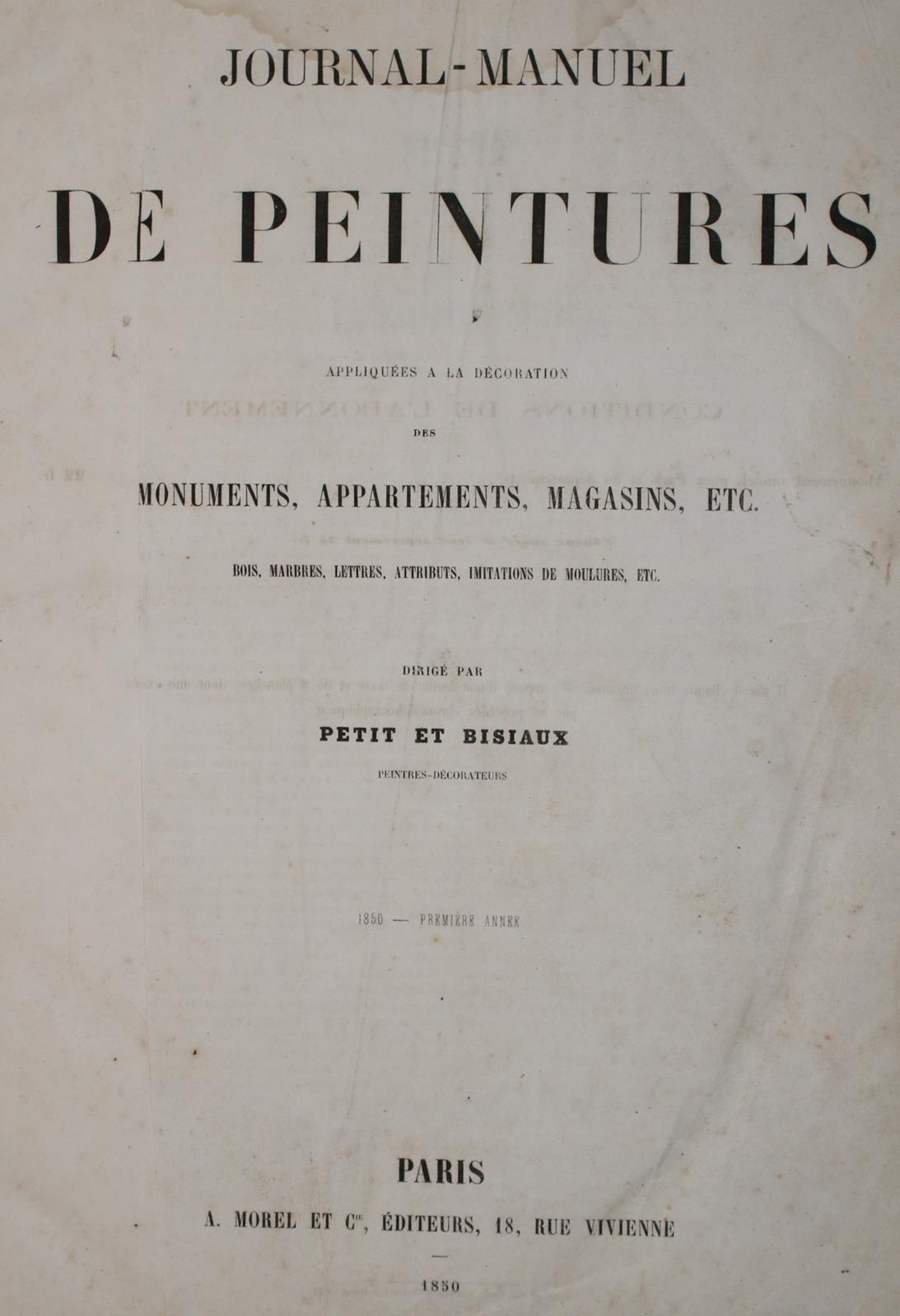 Journal Manuel de Peintures | Bild Nr.1