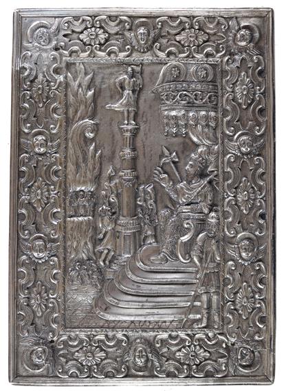 Silbereinband. | Bild Nr.1