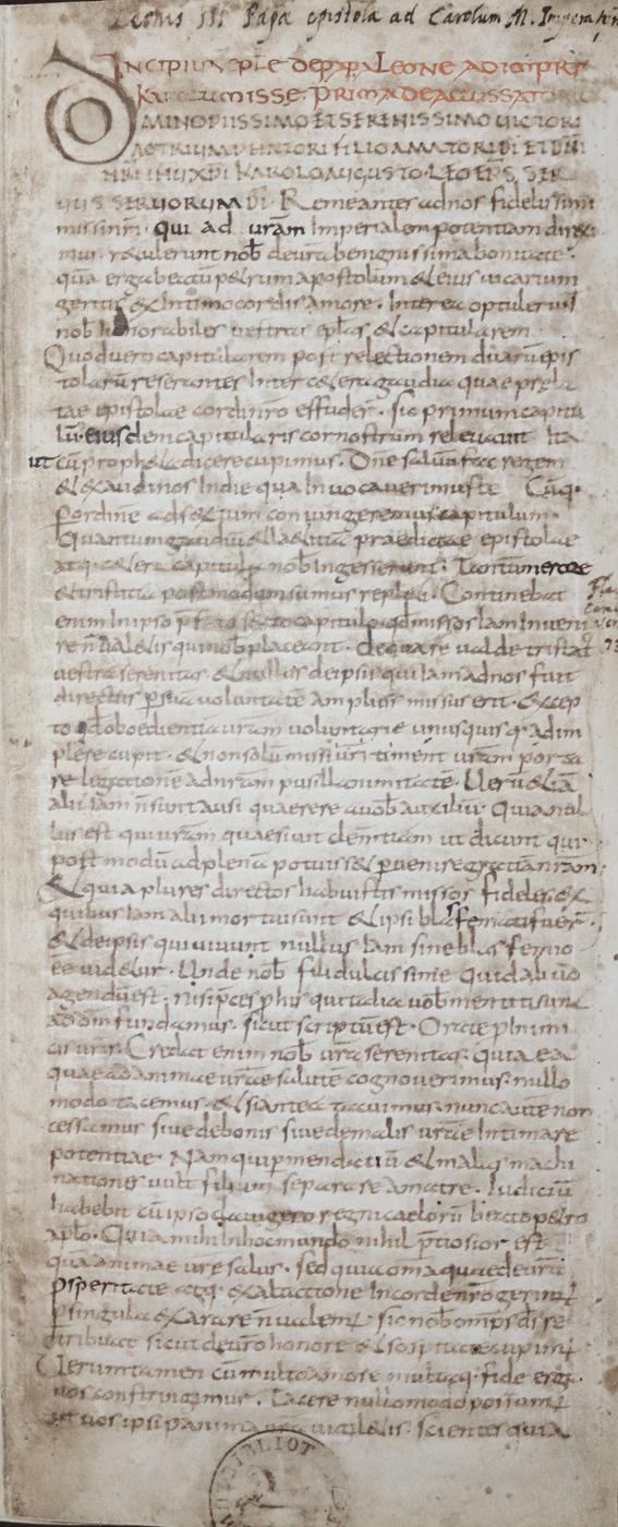 Capitulare de Villis. | Bild Nr.1