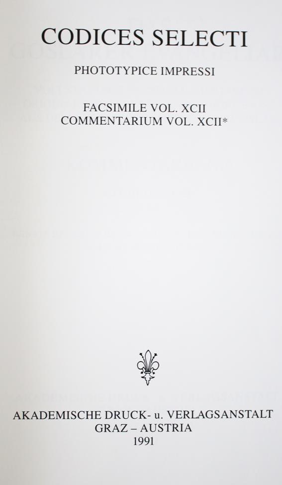 Goslarer Evangeliar. | Bild Nr.1