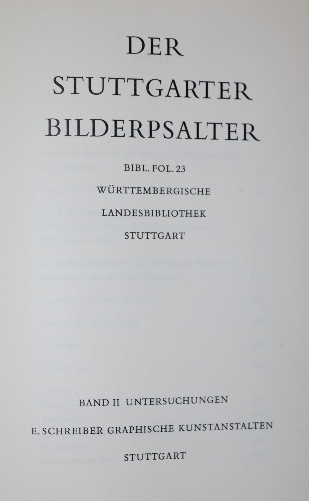 Stuttgarter Bilderpsalter, Der. | Bild Nr.1