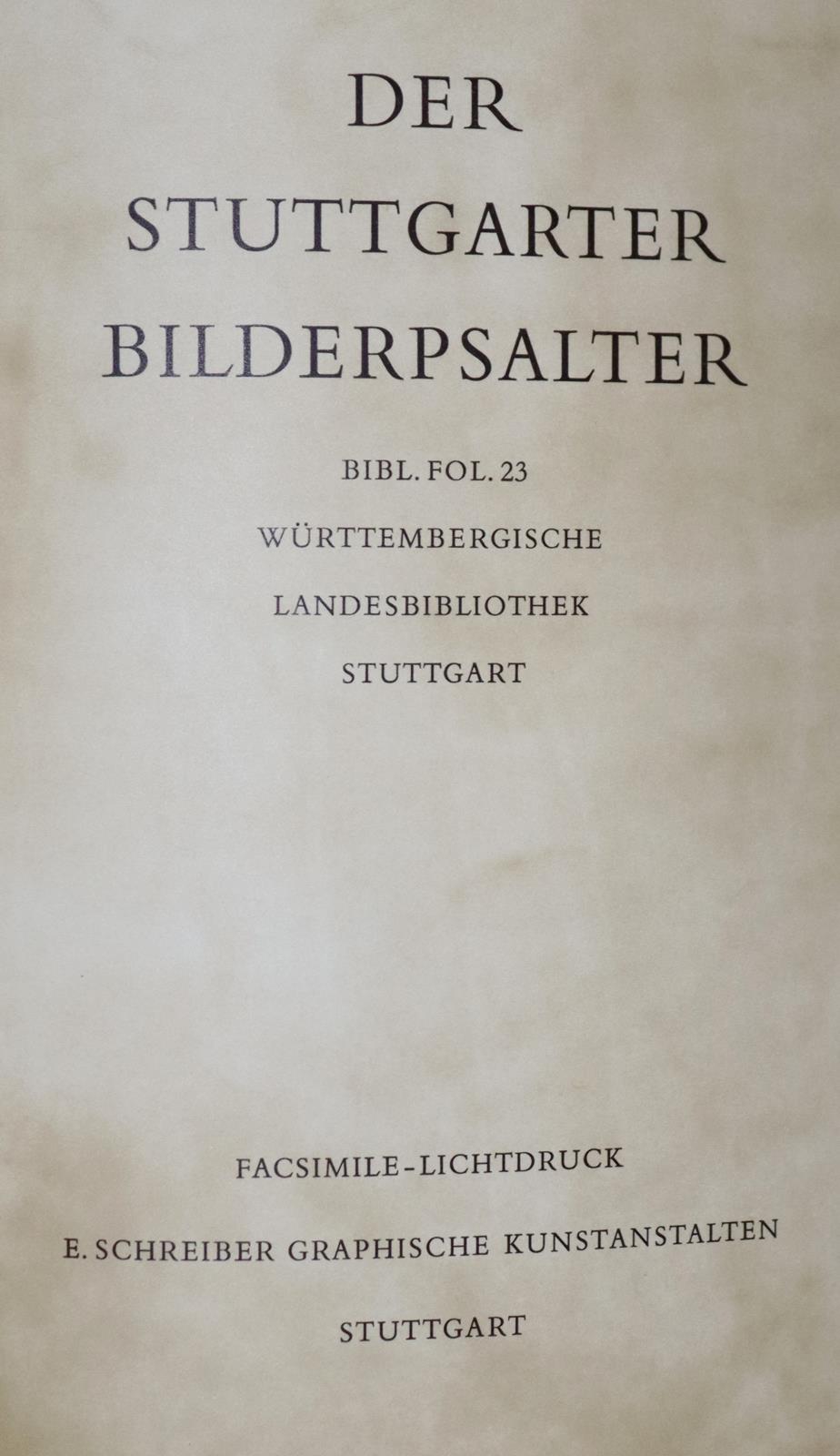 Stuttgarter Bilderpsalter, Der. | Bild Nr.4