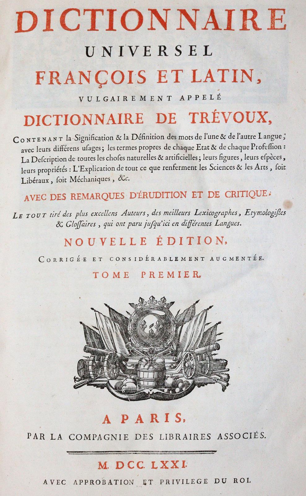 Dictionnaire universel | Bild Nr.1