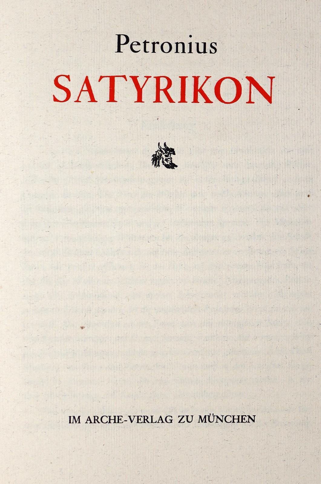 Petronius (Arbiter,G.). | Bild Nr.1