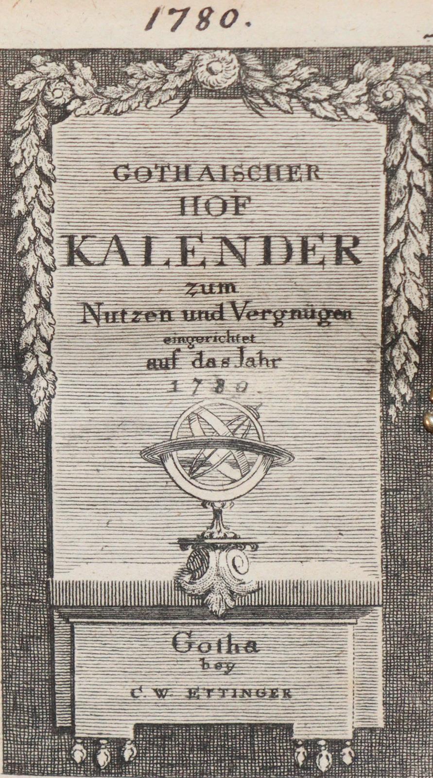 Gothaischer Hof-Kalender | Bild Nr.1
