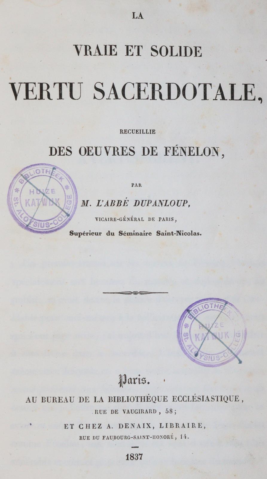 Dupanloup,(F.). | Bild Nr.1