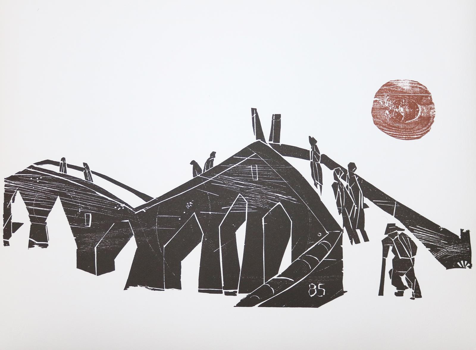 Graphikmappen mit Holzschnitten. | Bild Nr.5