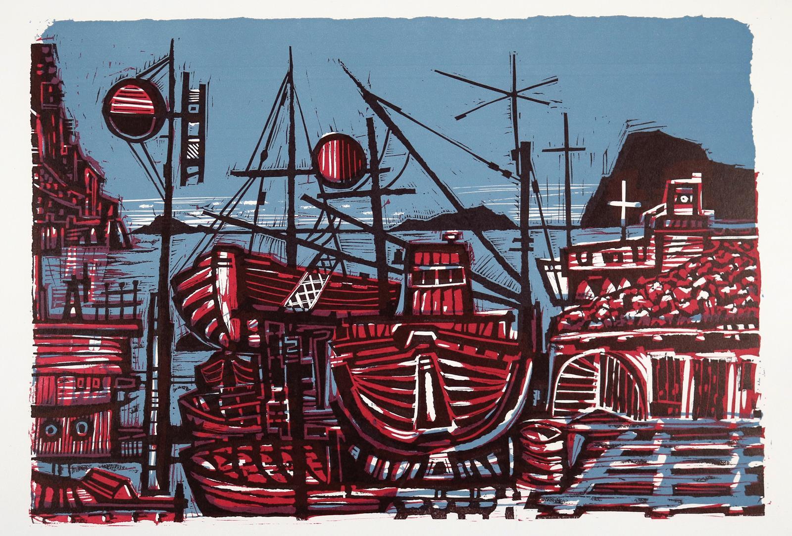 Graphikmappen mit Holzschnitten. | Bild Nr.9