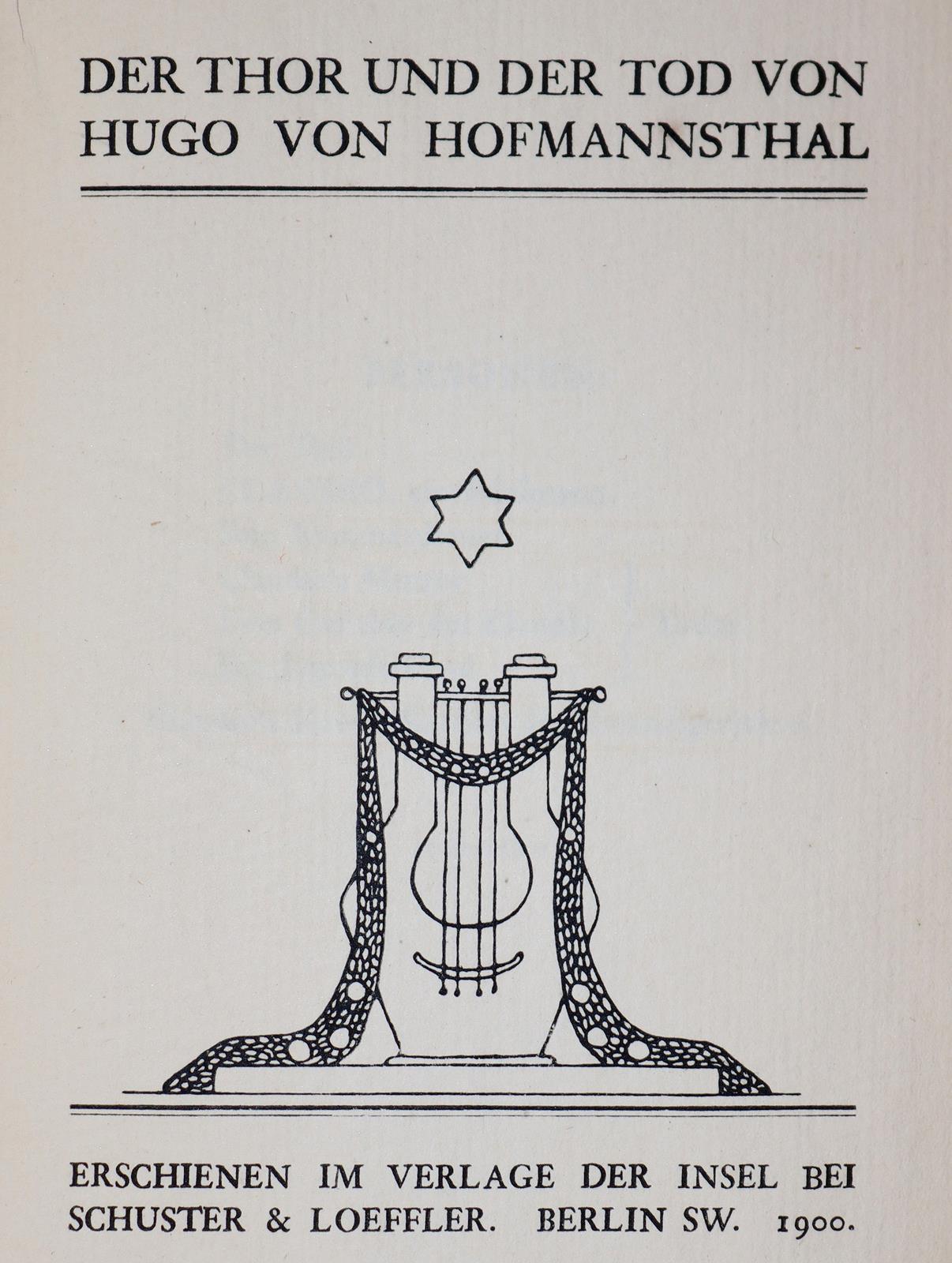 Hofmannsthal,H.v. | Bild Nr.1