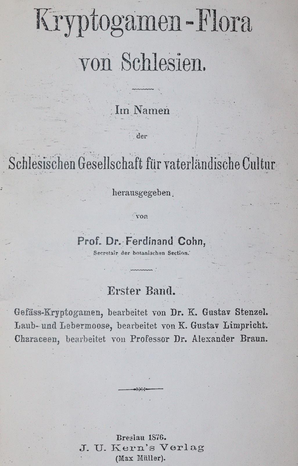 Cohn,F. (Hrsg.). | Bild Nr.1