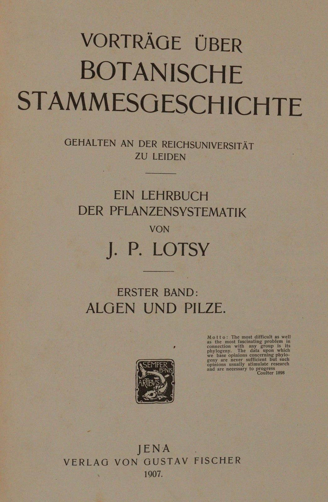 Lotsy,J.P. | Bild Nr.1
