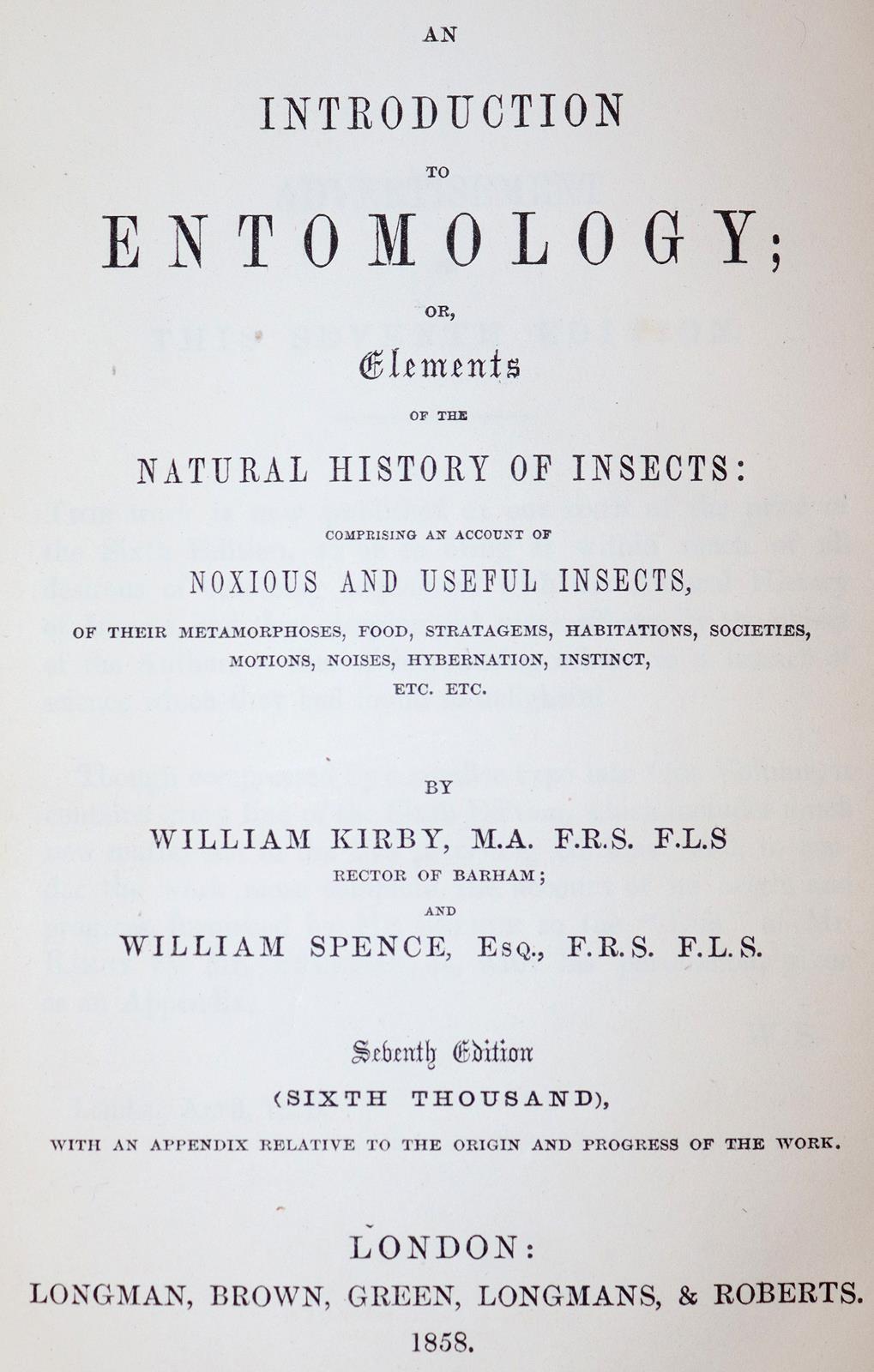 Kirby,W. u. W.Spence. | Bild Nr.1