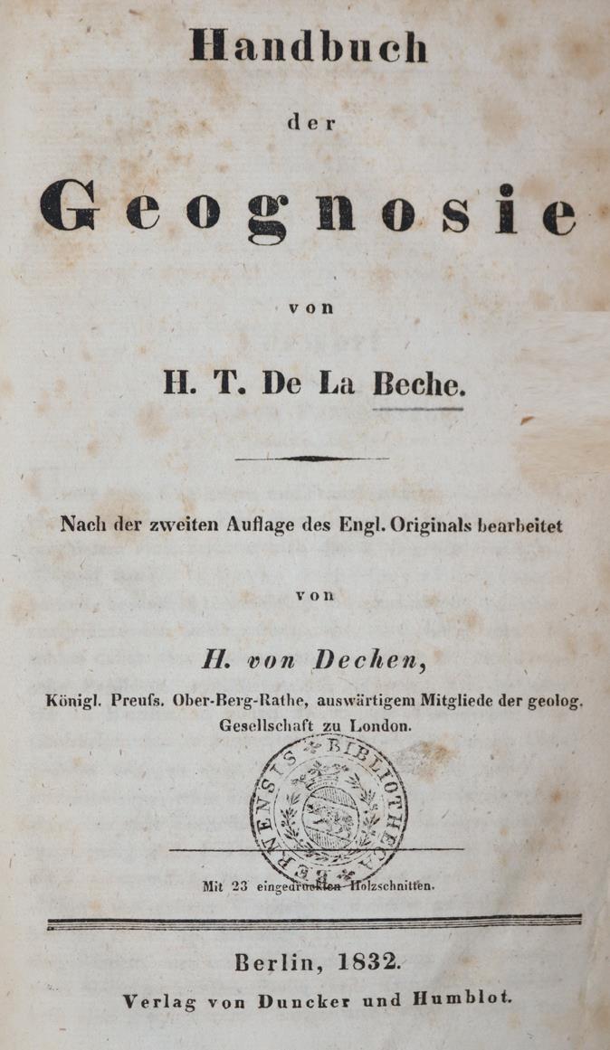 Beche,H.T. de la. | Bild Nr.1