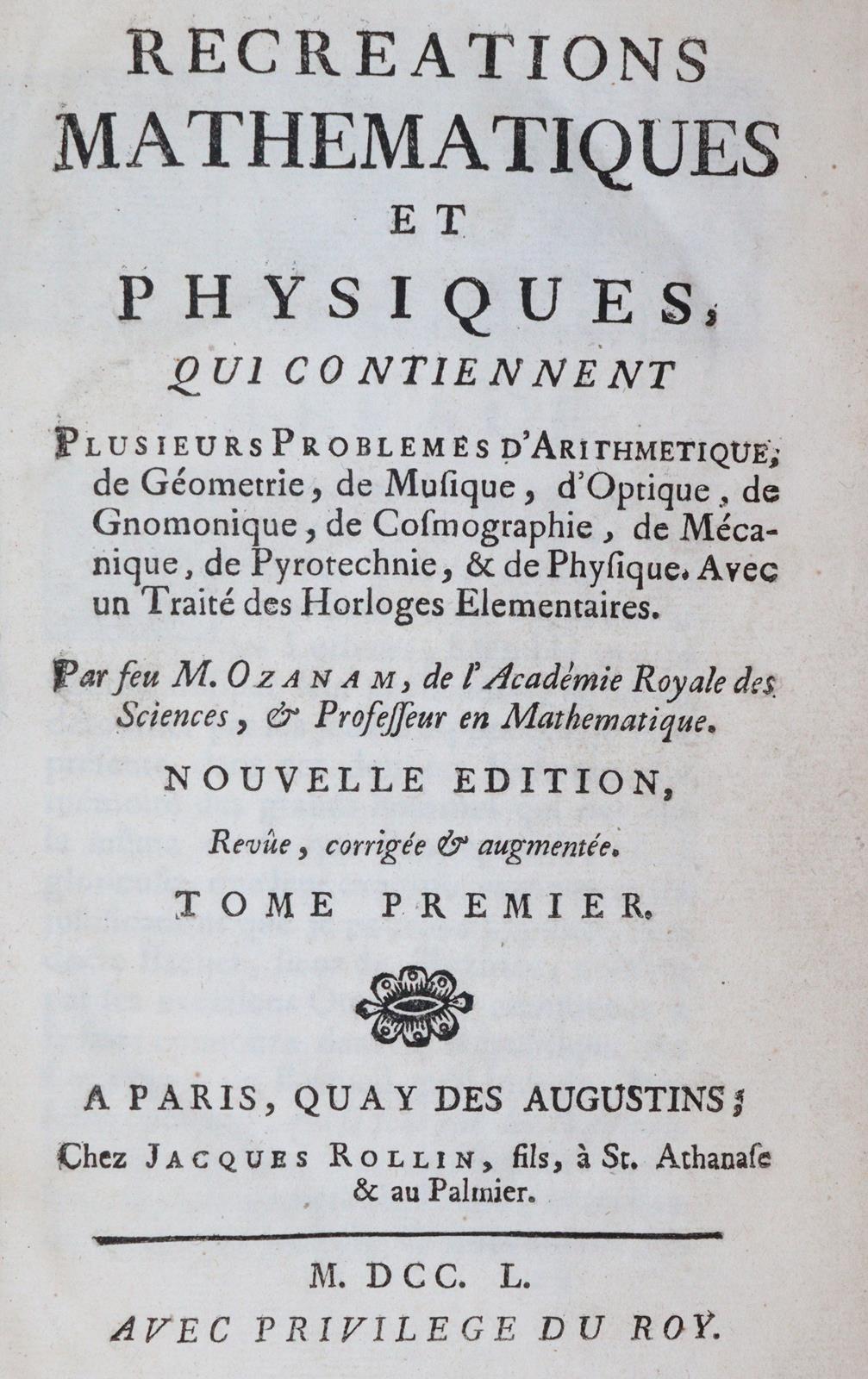 Ozanam,(J.). | Bild Nr.1