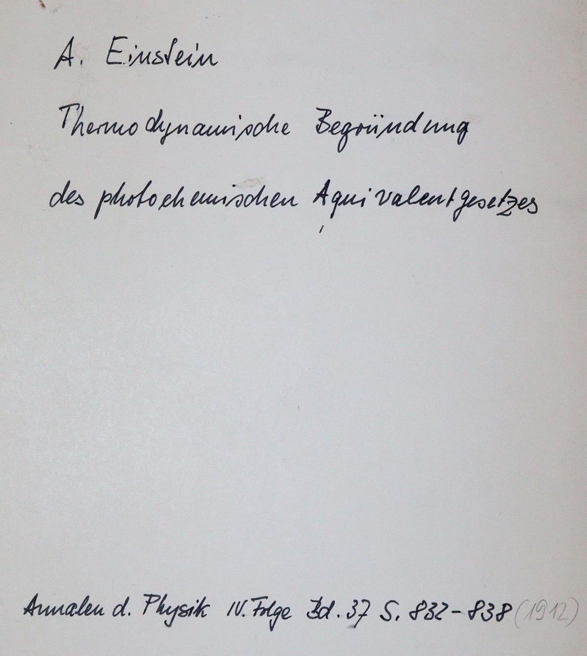 Einstein,A. | Bild Nr.1