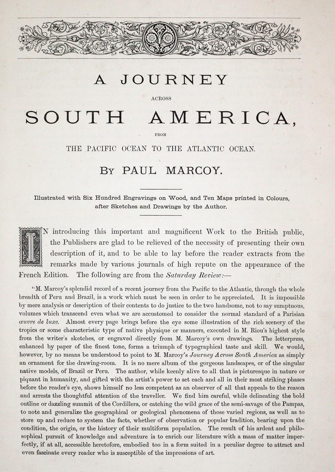 Marcoy,P. (d.i. L.de Saint-Cricq). | Bild Nr.1