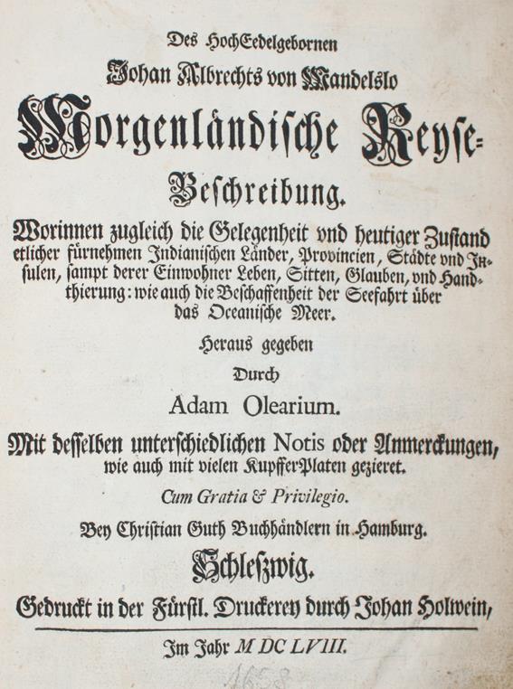 Mandelslo,J.A.v. | Bild Nr.1