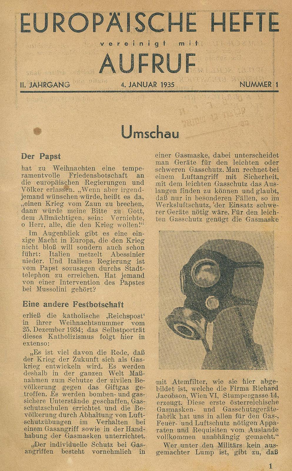 Europäische Hefte. | Bild Nr.1