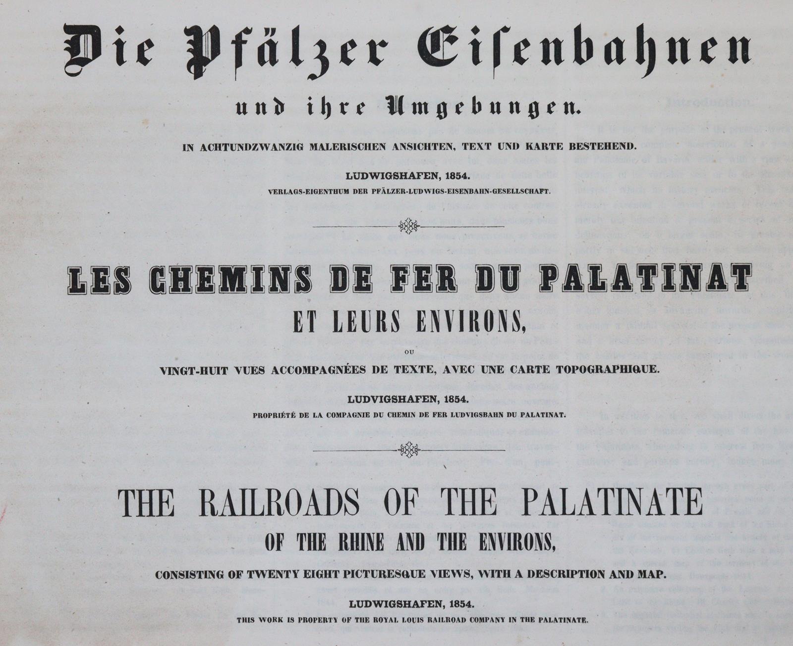 Pfälzer Eisenbahnen und ihre Umgebungen, Die. | Bild Nr.1