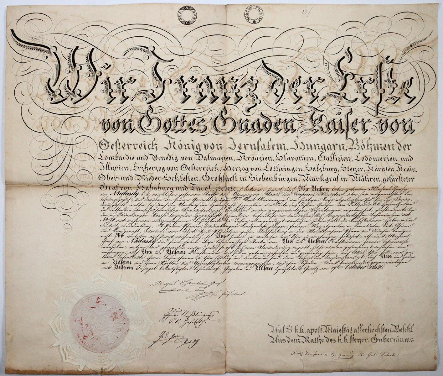 Lehensbrief | Bild Nr.1