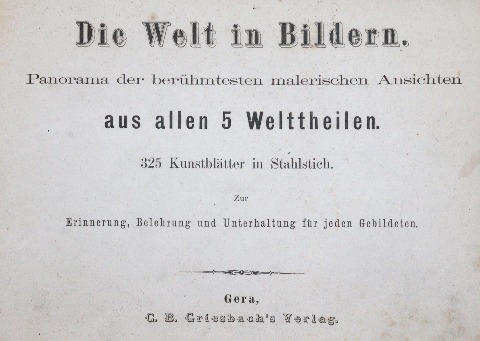 Welt in Bildern, Die. | Bild Nr.1