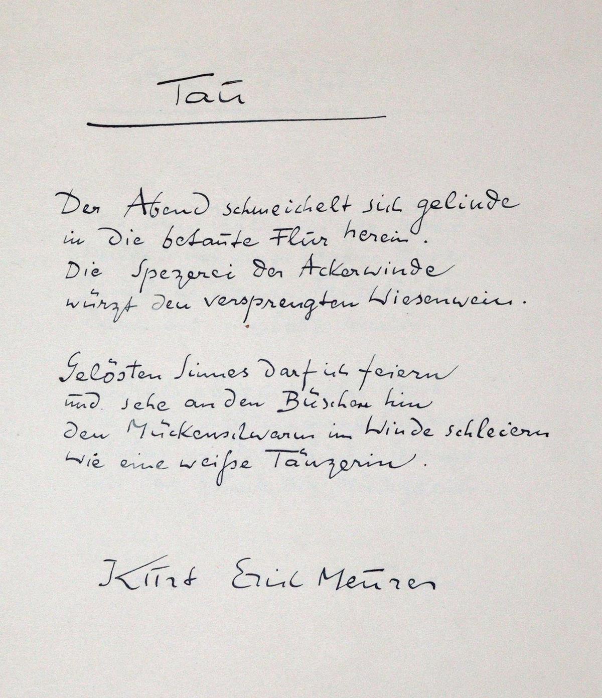 Meurer, Kurt Erich, | Bild Nr.1