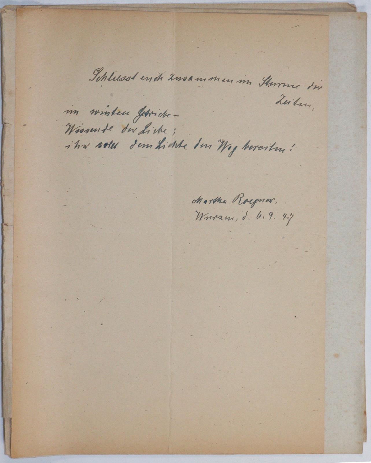 Roegner, Martha, | Bild Nr.1