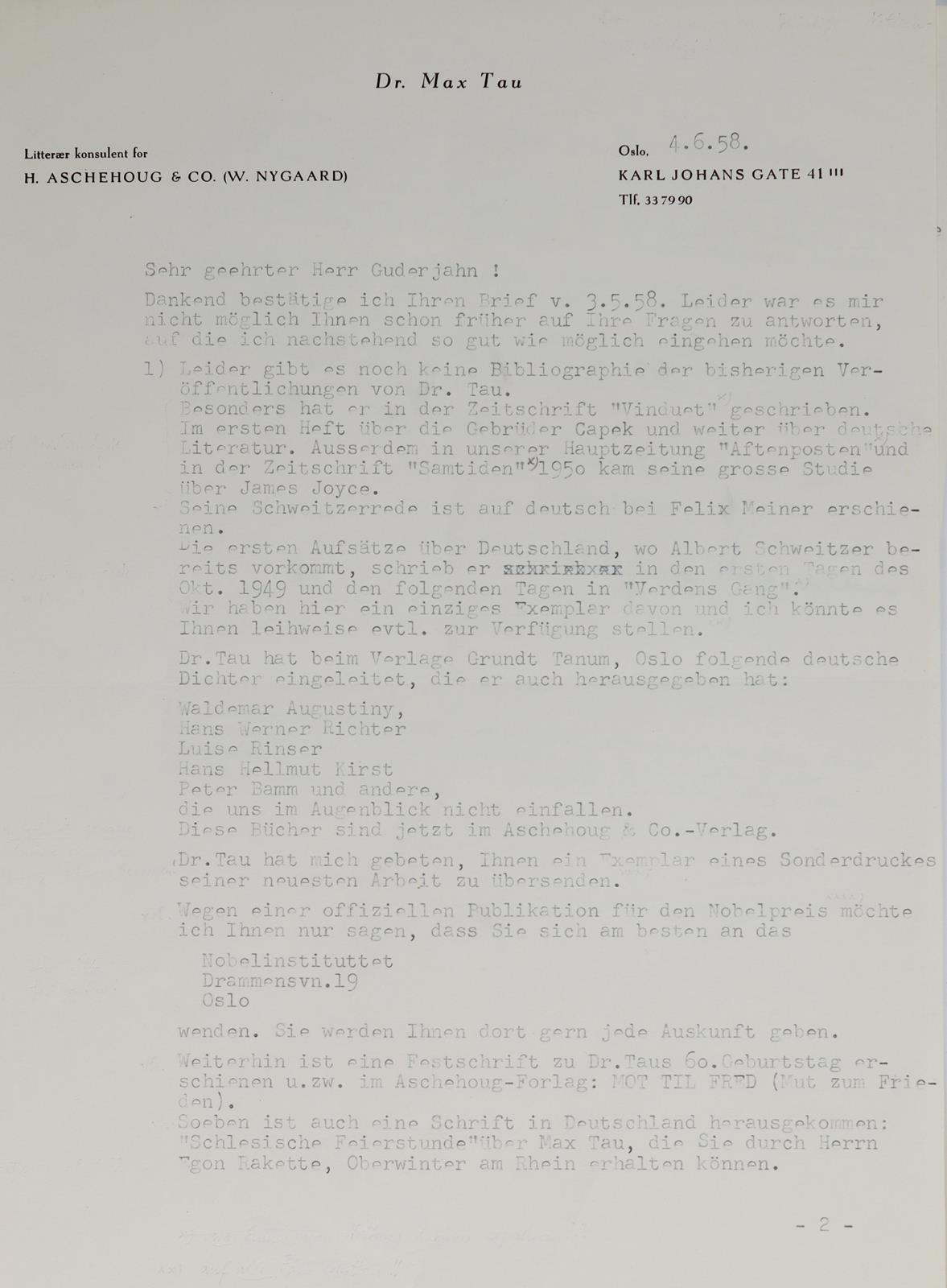 Tau, Max, | Bild Nr.4