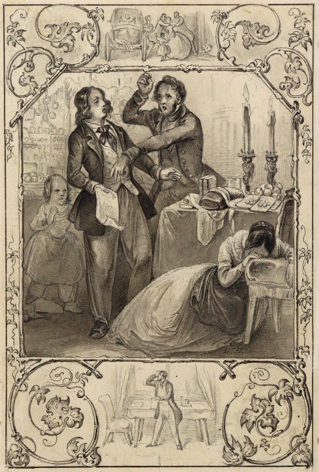 Streit und Versöhnung am Krankenbett. | Bild Nr.1