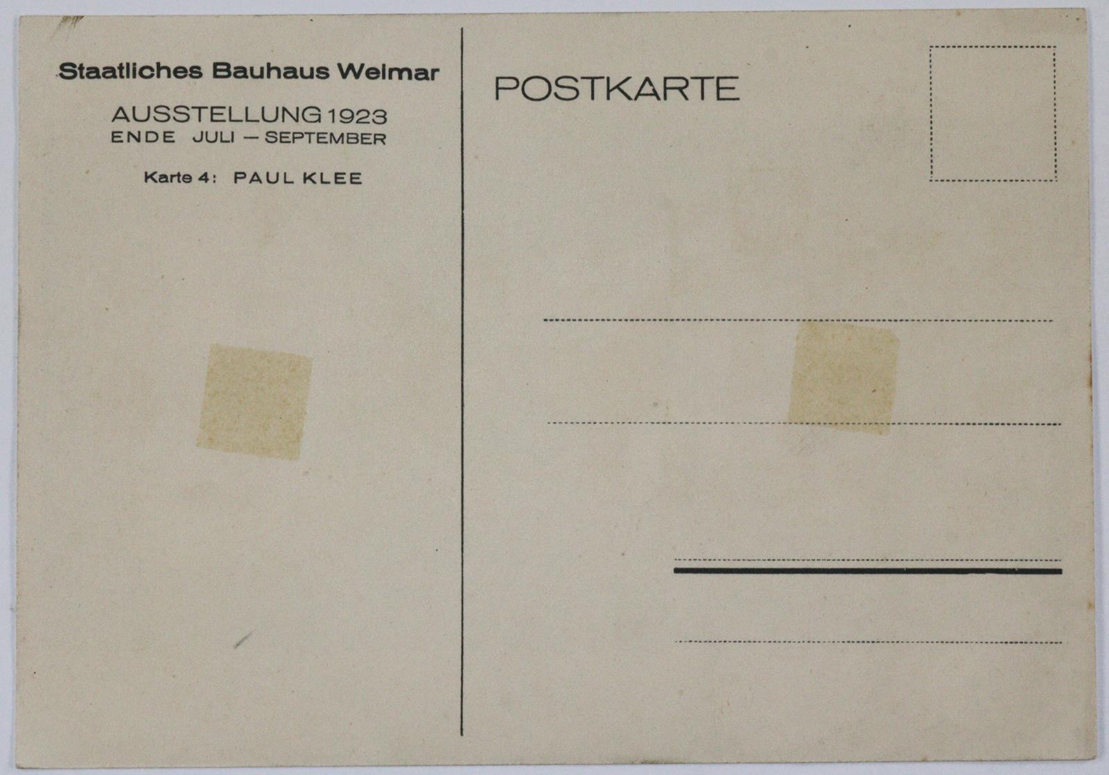 Bauhaus-Postkarten. | Bild Nr.16