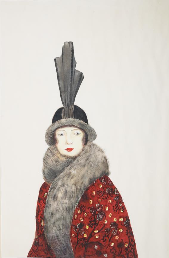 Dame mit Hut | Bild Nr.1