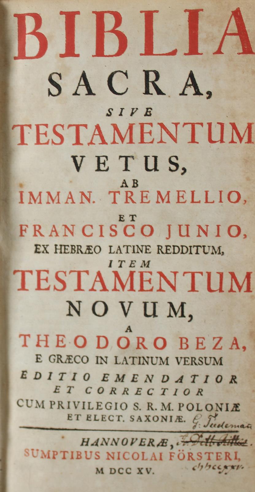 Biblia sacra, | Bild Nr.1