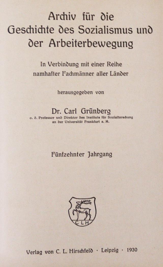 Grünberg,C. (Hrsg.). | Bild Nr.1