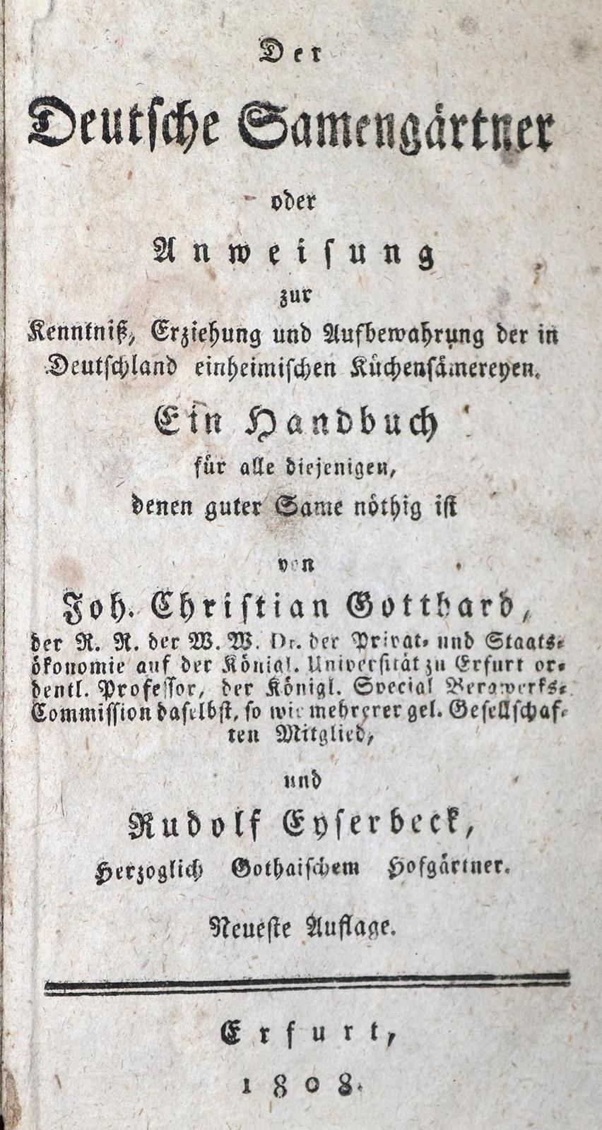 Gotthard,J.C. u. R.Eyserbeck. | Bild Nr.1